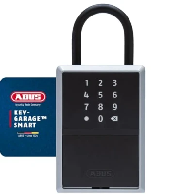 Afbeelding van ABUS Sleutelkluis Smart KeyGarage™ via app met smartphone of cijfercode bedienbaar Bluetooth sleutel safe voor 20 sleutels beugel, zwart