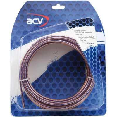 Afbeelding van Luidspreker kabel 2 x 2,50 mm transparant blauw 10m