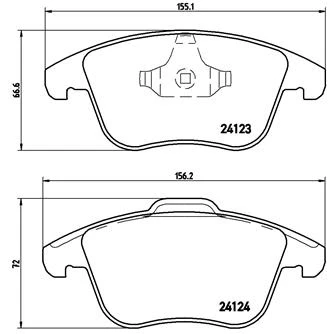 Afbeelding van Brembo Remblokset P 24 076X