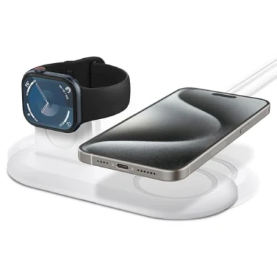 Afbeelding van Spigen MagFit Duo Stand (White) AMP02797