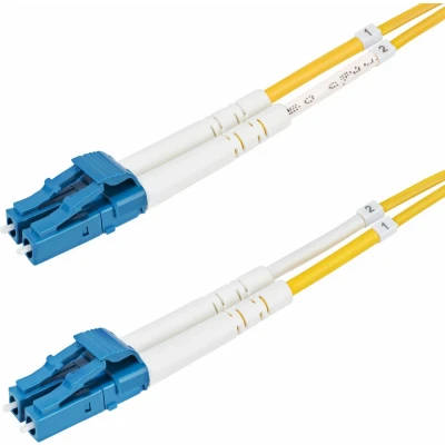 Afbeelding van StarTech.com 8m LC naar (UPC) OS2 Single Mode Duplex Glasvezel Kabel, 9/125µm, Laser Optimized, 1