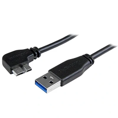 Afbeelding van StarTech.com Slanke Micro USB 3.0 kabel haaks naar links 50cm
