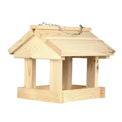 Afbeelding van IDEA HOME IH Maxi Vogelvoederhuisje, doe het zelf, voederhuisje voor vogels, voederhuis, vogelvoederstation, hout