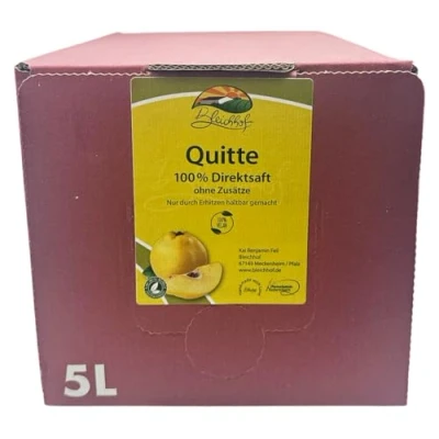 Afbeelding van BLEICHHOF® Kweepepersap direct sap, veganistisch, Bag in Box (1x5l)