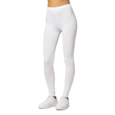 Afbeelding van Merry Style MS MS10 143 LE Dames Leggings Sport Vrijetijdsbroek 2 Pak Lang Viscose Sporbroek Yogabroek Wit M