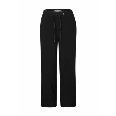 Afbeelding van Street One WIDE LEG Broek, Dames, Maat: 34x26, Schwarz