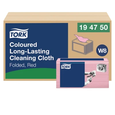 Afbeelding van Reiningingsdoek Tork Long Lasting W8 multifunctioneel diverse kleuren 194750