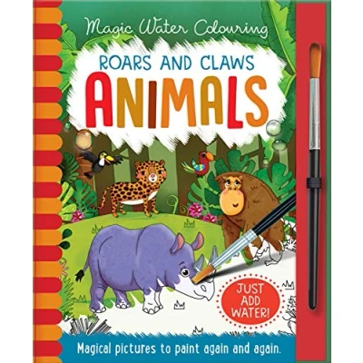 Afbeelding van Roars and Claws Animals, Mess Free Activity Book (Magic Water Colouring)