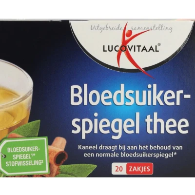 Afbeelding van 2+2 gratis: 10x Lucovitaal Bloedsuikerspiegel Thee 20 zakjes