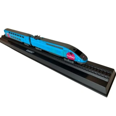 Afbeelding van New Ray Miniatuur replica TGV Ouigo trein 08113 vanaf 5 jaar een gereduceerd verzamel en speelmodel voor treinfans,