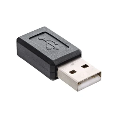 Afbeelding van USB Micro B (v) A (m) adapter USB2.0 / zwart