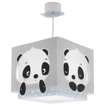 Afbeelding van Dalber Kinder hanglamp plafondlamp kinderkamer kinderlamp Panda Beer blauw