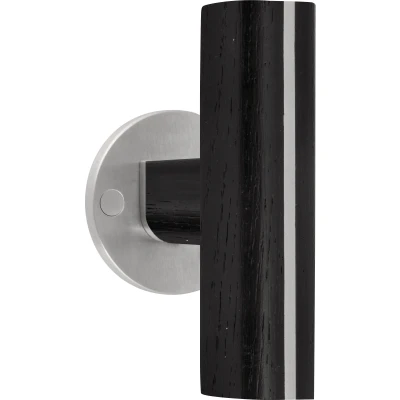 Afbeelding van Formani Deurkruk Piet Boon TWO PBT22/50 dubbel geveerd op rozet mat RVS/eikenhout zwart