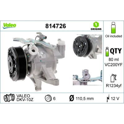 Afbeelding van Valeo Airco compressor 814726