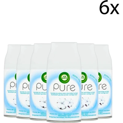 Afbeelding van 6x Airwick Freshmatic Navulling Pure Katoen kopen? Nu in de aanbieding bij