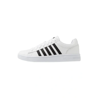 Afbeelding van K SWISS Court Winston Sneakers laag, Heren, Maat: 43, White/black Leer en imitatieleer