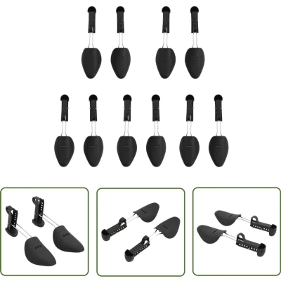 Afbeelding van vidaXL Schoenspanners 5 paar EU 38 44 kunststof wit Schoen Onderhoud Schoenbescherming Creasing Prevention Sneaker Care