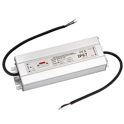 Afbeelding van Led transformator, 12 V, 80 W, 6,7 A, IP67, geschikt voor ledstrips en lampen, upgrade voeding, driver 230 V naar DC waterdicht