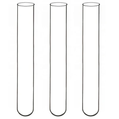 Afbeelding van Labasics 30 Stuks Borosilicaatglas Reageerbuisjes met Ronde Bodem, 15 mm OD X 100 Lengte (Pak van 30)