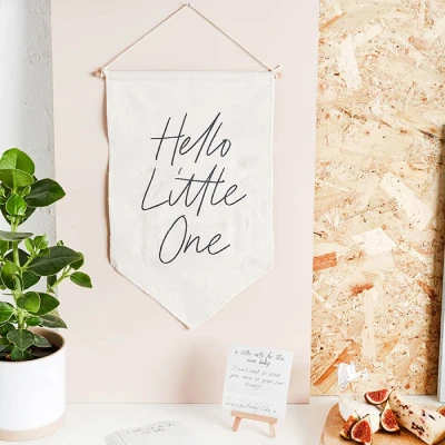 Afbeelding van Welkomstbord &amp; Kaartjes &#039;Hello Little One&#039;