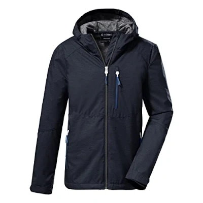 Afbeelding van killtec Boy&#039;s Softshelljack/outdoorjack met capuchon KOS 61 BYS SFTSHLL JCKT, dark navy, 128, 37839 000