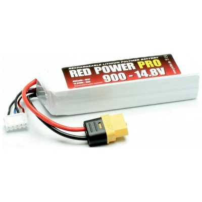 Afbeelding van Red Power LiPo accupack 14.8 V 900 mAh 60 C Softcase XT60