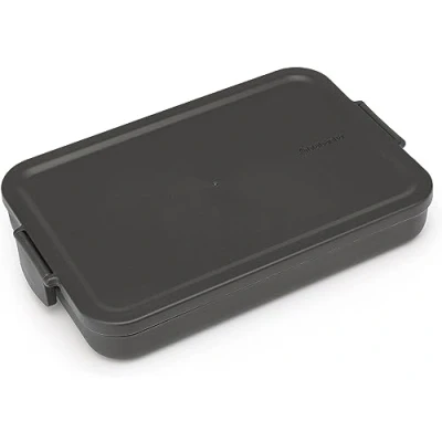 Afbeelding van Make and Take Lunchbox plat kunststof Light Grey Brabantia