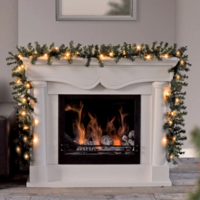 Afbeelding van Kerst guirlande met 30 ledlampjes (270 cm) DonkerGroen ActievandeDag Beste deals Dagdeal Dagaanbieding