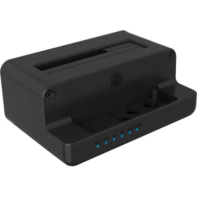 Afbeelding van Docking &amp; Klonestation IcyBox M.2NVMe SSD,2,5/3,5SSD/HDD retail