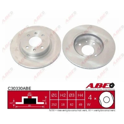 Afbeelding van ABE Remschijven C30330ABE
