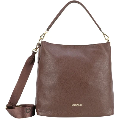 Afbeelding van Bogner Pontresina 32 CM Handtas, Dames, Maat: One Size, Darkbrown