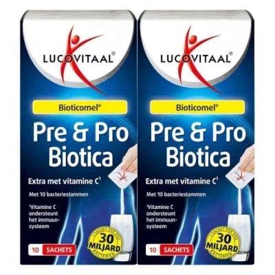 Afbeelding van 2x Lucovitaal Pre&amp;Probiotica 10 sachets