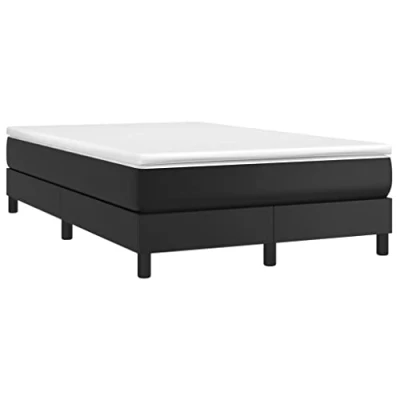 Afbeelding van Boxspringframe kunstleer zwart 120x200 cm
