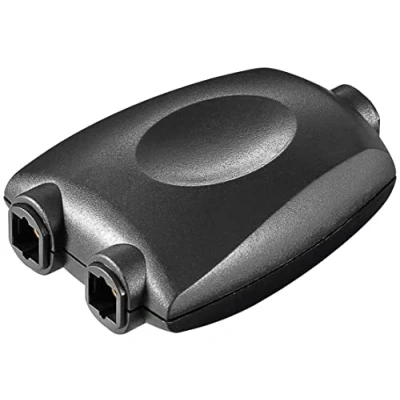 Afbeelding van Goobay Toslink digitale audio splitter 1 naar 2, zwart koppeling &gt; 2x