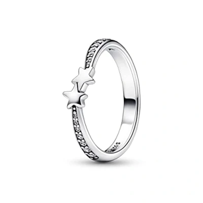 Afbeelding van Pandora 192365C01 Ring Sparkling Shooting Stars zilver zirconia wit