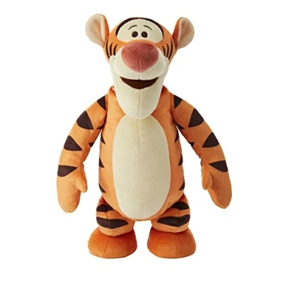 Afbeelding van Disney HHL52 Tigger pluche karakter speelgoed, (ca 30 cm), zachte knuffelige pop, zingt en springt, speelgoedcadeau voor kinderen vanaf 3 jaar