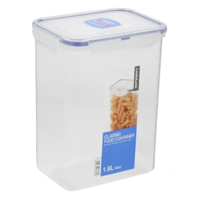 Afbeelding van Lock &amp; Basic Vershouddoos 1,8 Liter Transparant Blauw Vershouddozen