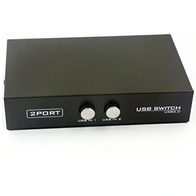 Afbeelding van SIENOC 2 Port Fach USB 2.0 Sharing Switch Umschalter Schaltkasten Box Hub für PC Computer Scanner Drucker OVP (2 Switch)