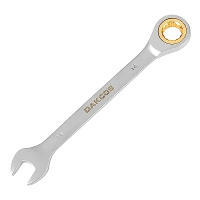 Afbeelding van DAKCOS Vaste kop Ratelsleutel 14mm Ratcheting Combinatiesleutel Chroom Vanadium Staal