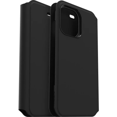 Afbeelding van Apple iPhone 12 Pro Max Hoesje Kunstleder OtterBox Bookcase Zwart Telefoonhoesje Shockproof/Valbescherming