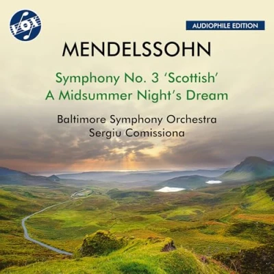 Afbeelding van Baltimore Symphony Orchestra, Sergiu Comissiona Mendelsshon: No. 3, Op. 56, Scottish; A Midsummer Night (CD)