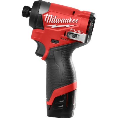 Afbeelding van Milwaukee M12 FID2 202X FUEL 1/4&quot; compacte hex slagschroevendraaier set (2x 2,0Ah accu) in HD Box