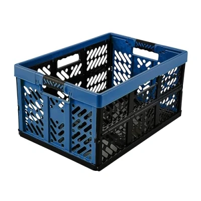 Afbeelding van keeeper stevig professioneel vouwkrat met soft touch handgrepen, 45 l, Ben, Eco Blue (blauw)