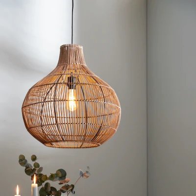 Afbeelding van Light &amp; Living Pacino hanglamp Rotan naturel 50cm