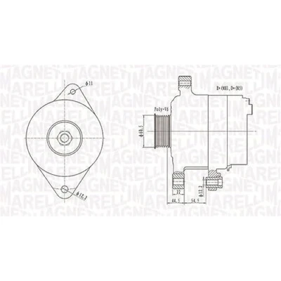 Afbeelding van Magneti Marelli Alternator/Dynamo 063732062010
