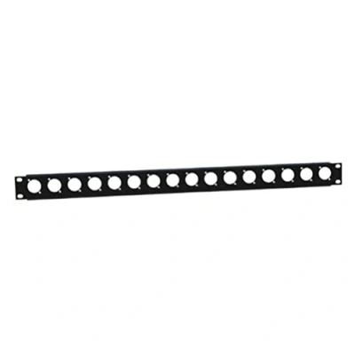 Afbeelding van Adam Hall 872225 paneel voor 16x XLR met kabelbinders 1U