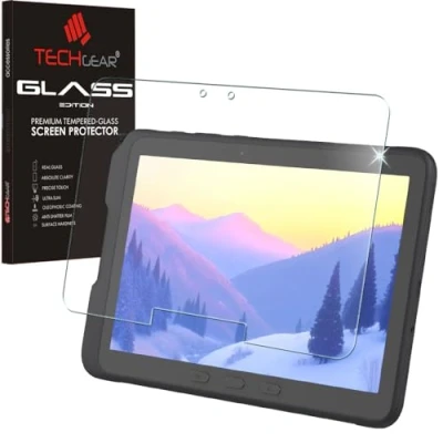 Afbeelding van TECHGEAR Galaxy Tab Active Pro/Active 4 Pro 10,1 inch GLASS Edition (SM T540 T545 T547 T630 T637) Gehard glas Screen Protector [9H] [HD helderheid] Ontworpen voor Samsung Pro/Active4