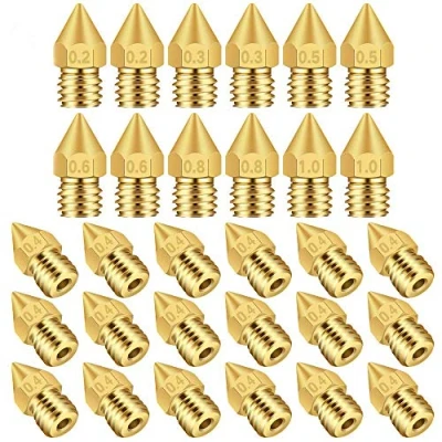 Afbeelding van TUZUK 12 Stuks 3D Printer Nozzles MK8 Nozzle 0.4mm Extruder Print Head met Gratis Doos voor Makerbot Creality CR 10 (Makerbot, Creality, RepRap,etc)