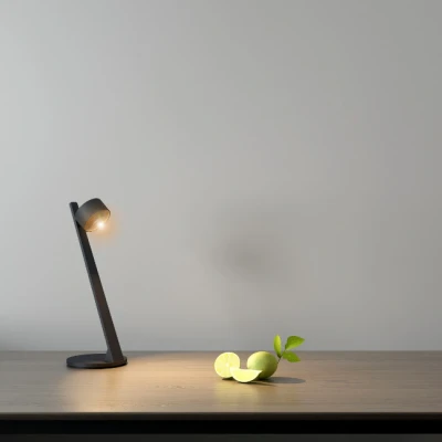 Afbeelding van Artdelight Moderne tafellamp OMEGA zwart TL ZW