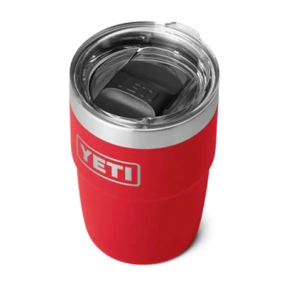 Afbeelding van YETI Rambler Cup, Vacuum Insulated Stainless Steel Stackable Cup with Magslider Lid, Rescue Red, 8 oz (237 ml)